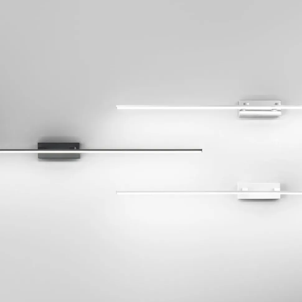 LED-spejllampe Nala, forkromet, bredde 110 cm, metal