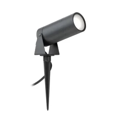LED-spot med jordspyd 5131, sort, aluminium, glas, Schuko-stik