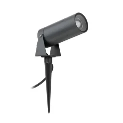 LED-spot med jordspyd 5131, sort, aluminium, glas, Schuko-stik