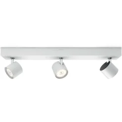 LED-spotten Star med tre lyskilder, WarmGlow, hvid