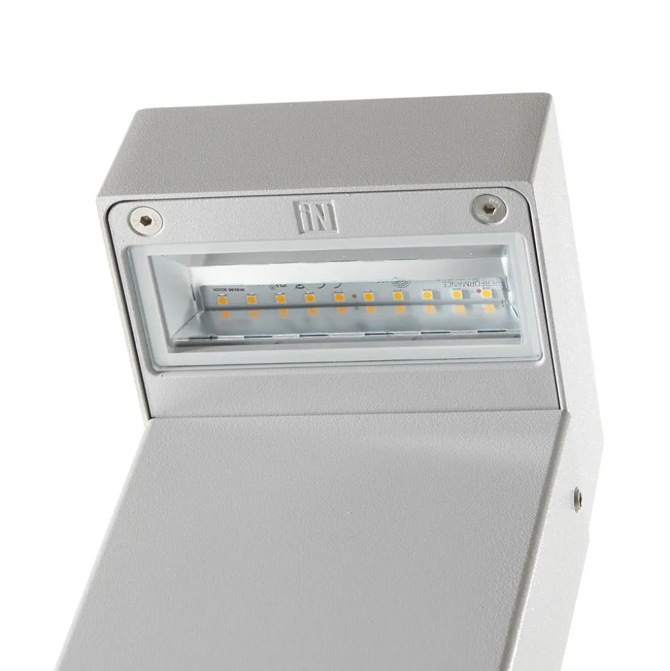 LED-stibelysning Mimik 10 Post 600 grå 3.000K