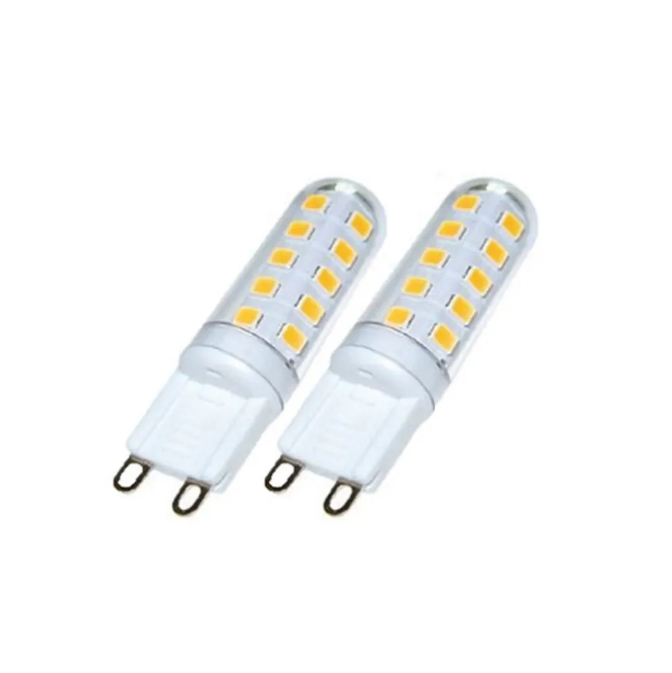 LED-stiftsokkelpære G9 3W, 3.000 K, eksternt dæmpbar, sæt med 2 stk