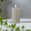 LED-strip beige 15 cm ægte voks batteridrevet