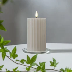 LED-strip beige 15 cm ægte voks batteridrevet