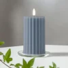 LED-strip blå 15 cm ægte voks batteridrevet