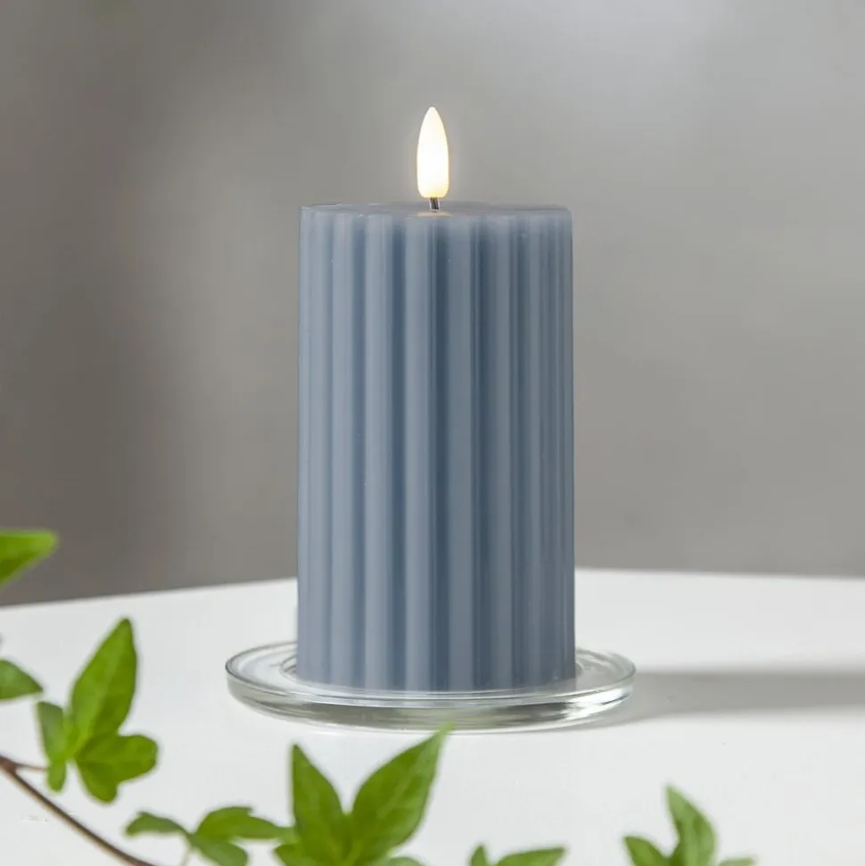 LED-strip blå 15 cm ægte voks batteridrevet