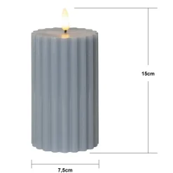 LED-strip blå 15 cm ægte voks batteridrevet