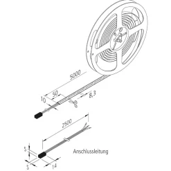 LED-strip Dynamic-Tape S IP54 2.700-5.000K 500cm