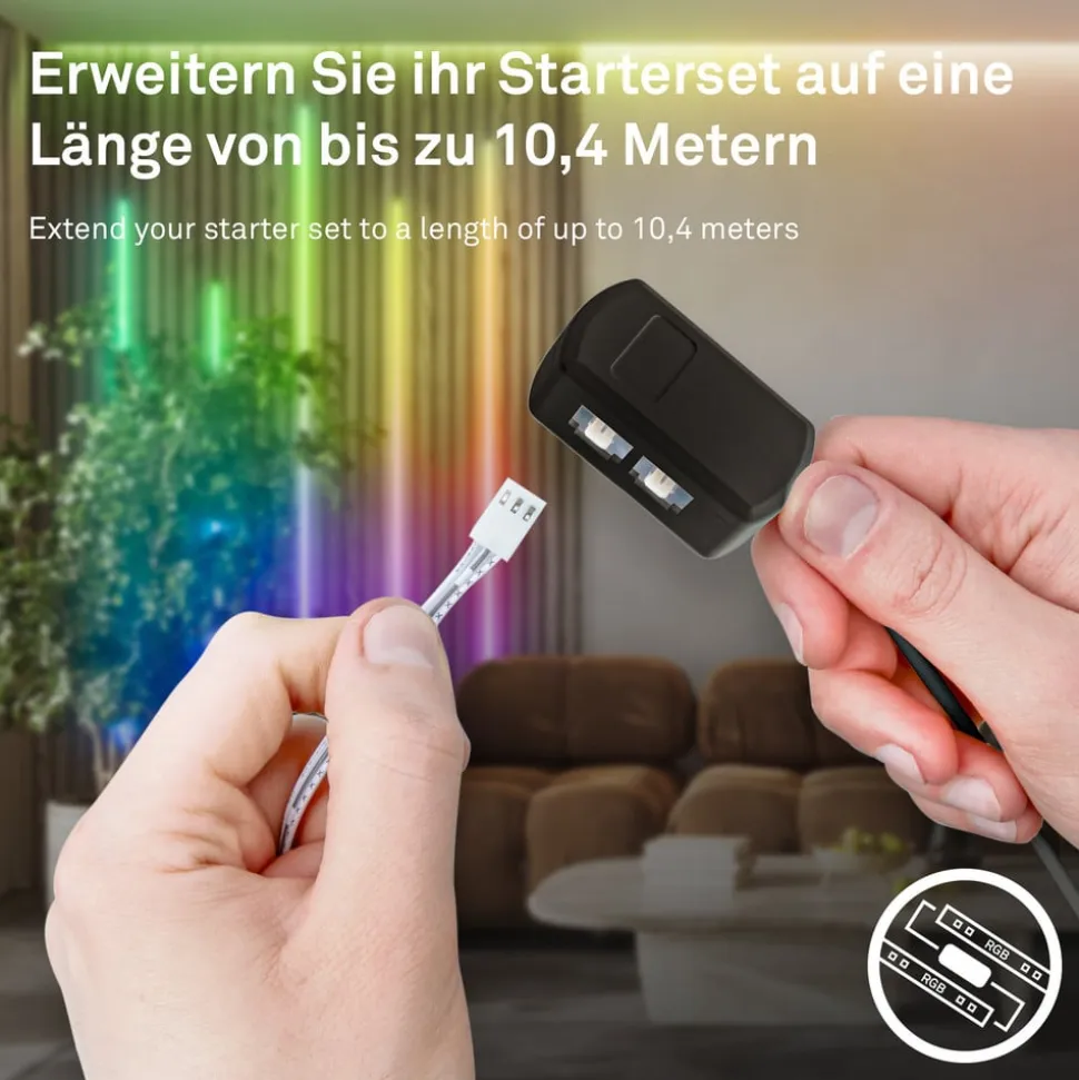 LED-strip Pimp your panel, forlængersæt, RGBW, længde 2,6 m