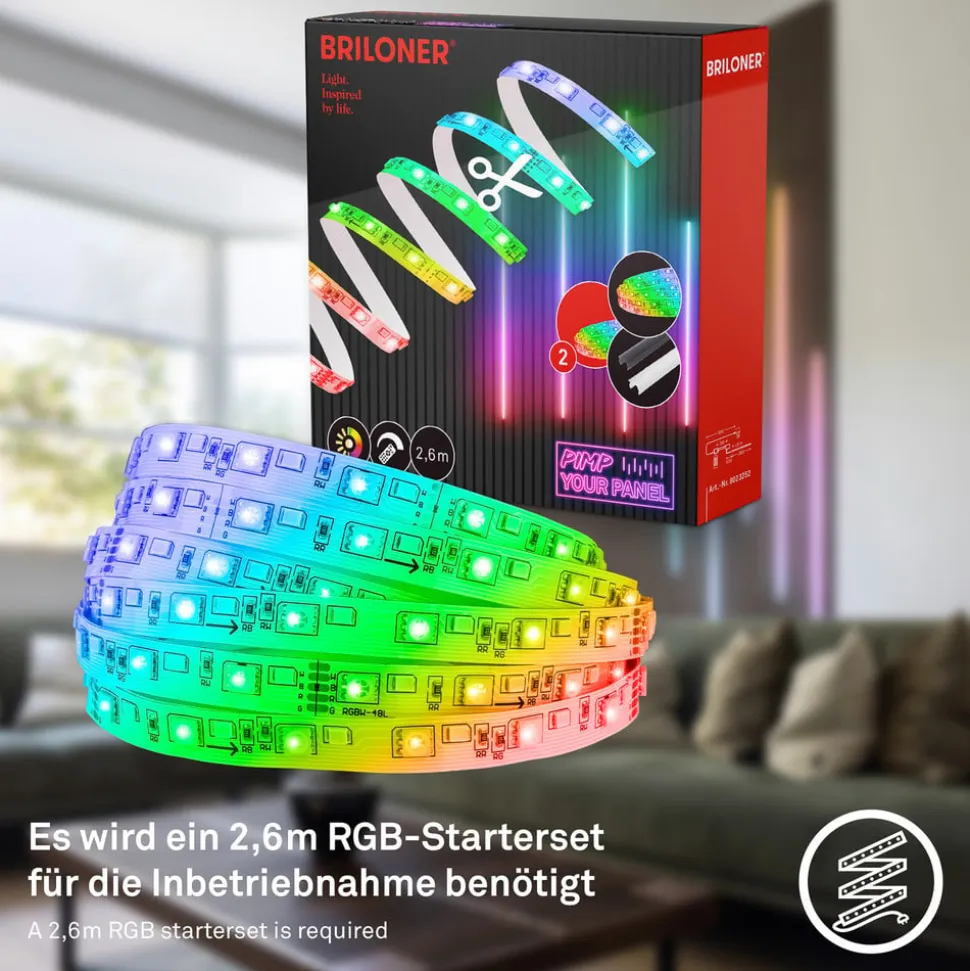 LED-strip Pimp your panel, forlængersæt, RGBW, længde 2,6 m
