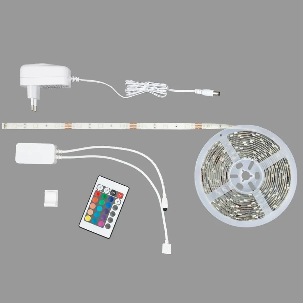 LED-stripe med RGB, WiFi, 500 cm m. fjernbetjening