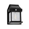 LED-udendørs væglampe Filo, plast, sort, IP44