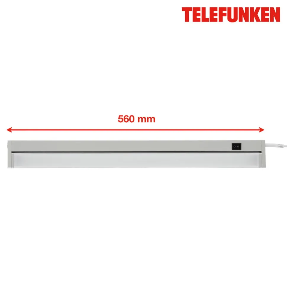 LED-underskabsbelysning Hestia, 4.000K, 1.000lm, titanium