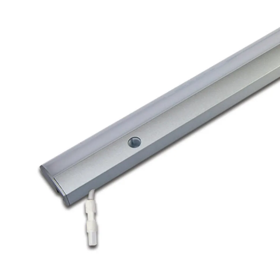 LED-underskabsbelysning ModuLite F, aluminium, 90 cm, 4.000 K, aluminium