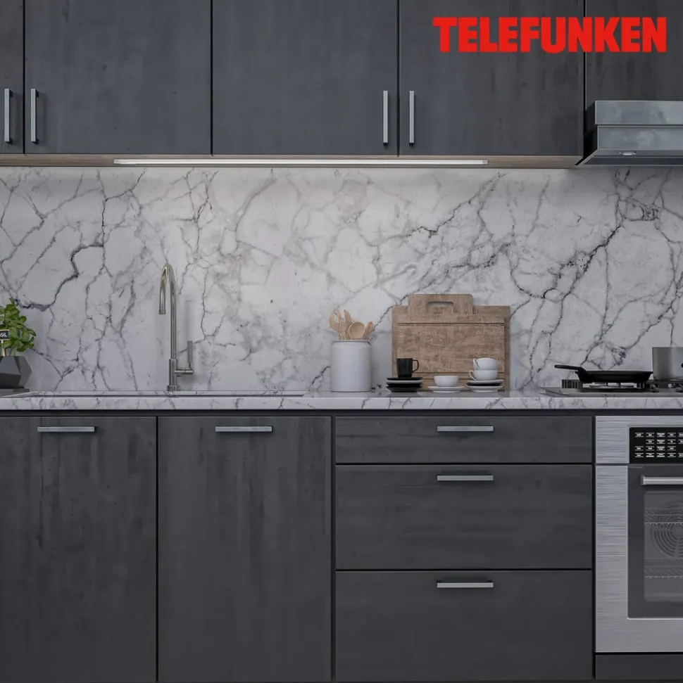 LED-underskabslampe Zeus, længde 87 cm