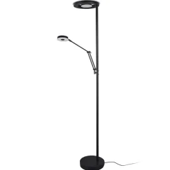 LED-uplight Barrie med læselampe, sort mat