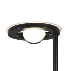 LED-uplight Barrie med læselampe, sort mat