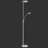 LED-uplight Cobra med læselampe i nikkel