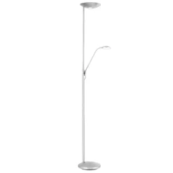 LED-uplight Cobra med læselampe i nikkel