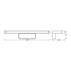 LEDVANCE Bathroom Mirror LED-væglampe, krom