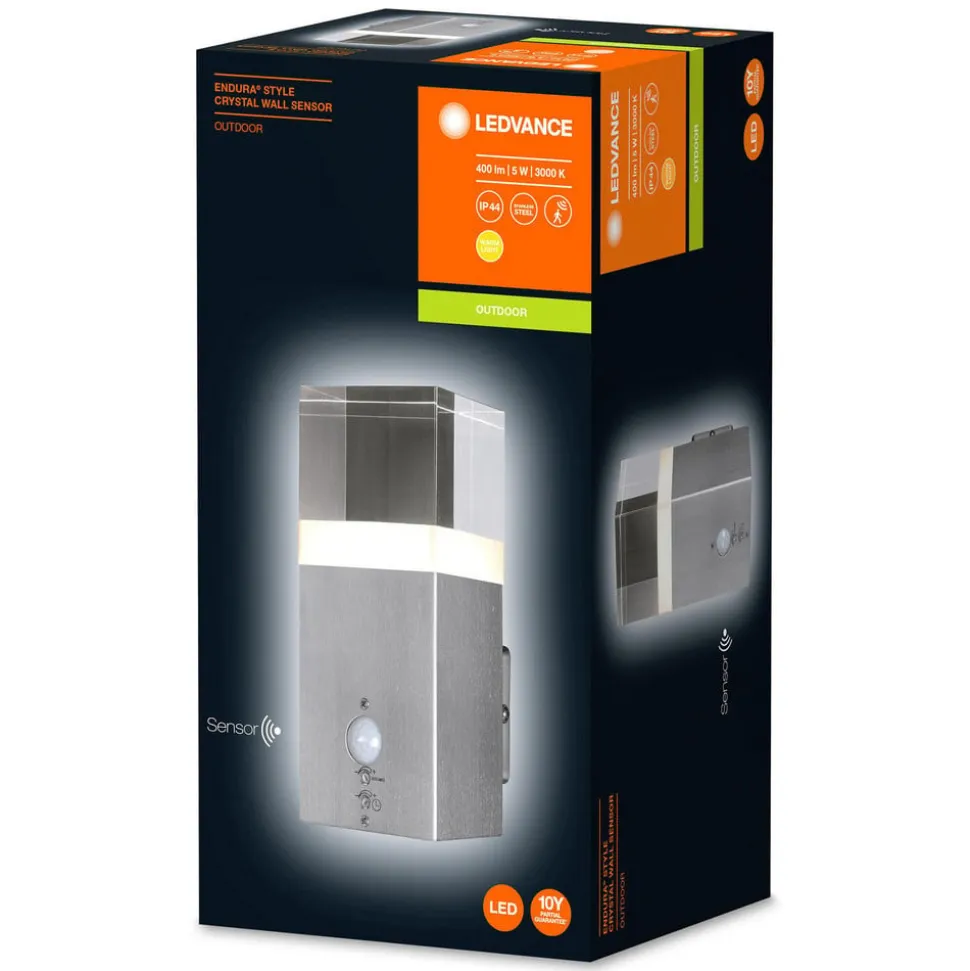 Ledvance Endura Style Crystal LED-væglampe, sensor