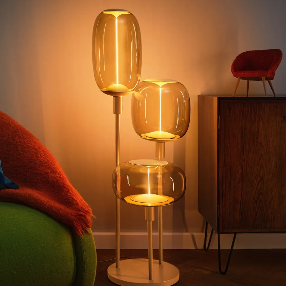 LEDVANCE gulvlampe Decor Stick 3-lys. Højde 78 cm, beige