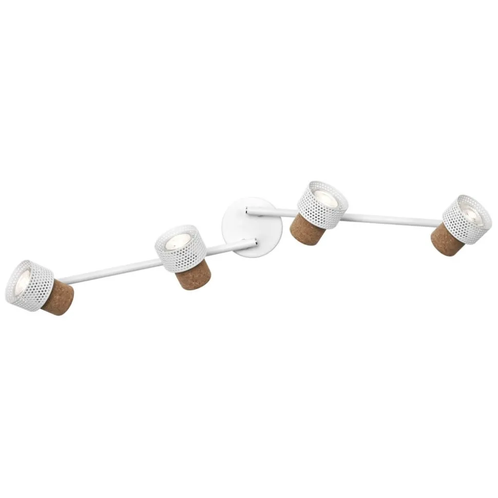 LEDVANCE LED loftspot Cork, GU10, 4-lys, dæmpbar, hvid
