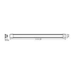 LEDVANCE LED-kontorhængelampe Office Line 840 længde 112 cm, hvid