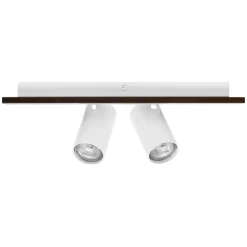 LEDVANCE LED-loftspot Mercury GU10, 2-lys, træ/hvid