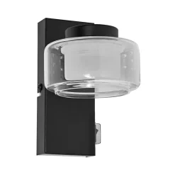 LEDVANCE LED-væglampe Orbis Flame, 1 lyskilde, sort, IP44