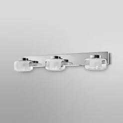 LEDVANCE LED-væglampe Orbis Flame, 3 lyskilder, krom, IP44