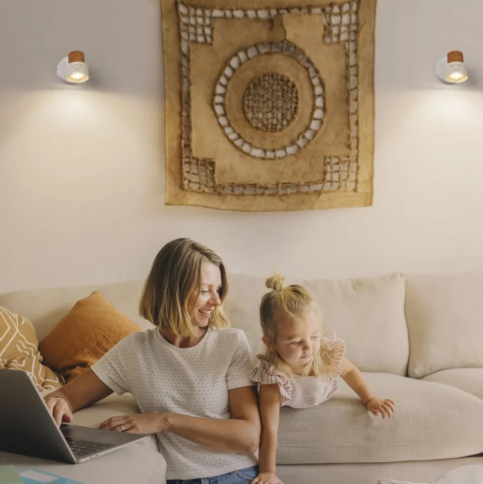 LEDVANCE LED-vægspot Cork, GU10, dæmpbar, hvid