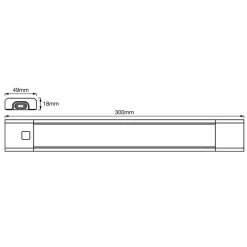 LEDVANCE Linear Slim RGBW underskabslampe 30 cm