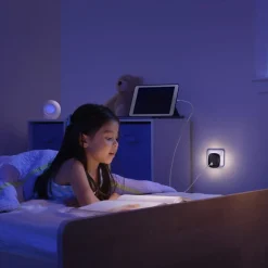 LEDVANCE Lunetta Edge stikdåse-natlampe, sort