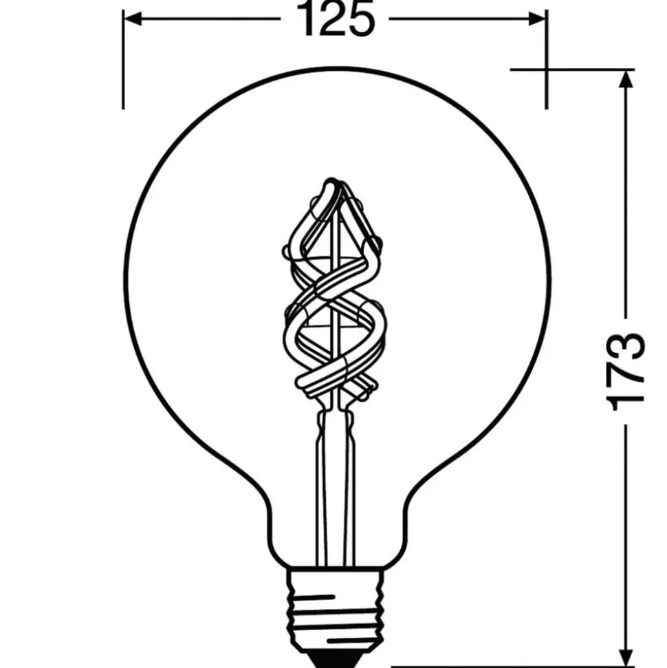 LEDVANCE SMART+ WiFi Filament Globe RGBW E27 4,5 W