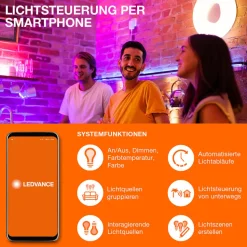 LEDVANCE SMART+ WiFi Floor rund gulvlampe sort