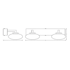 LEDVANCE SMART+ WiFi Orbis Wall Elypse 2 lyskilder