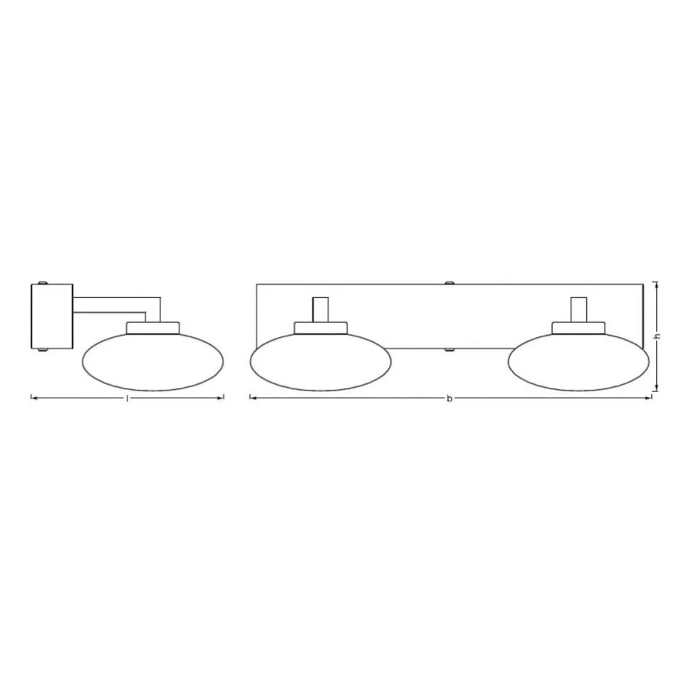 LEDVANCE SMART+ WiFi Orbis Wall Elypse 2 lyskilder