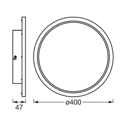 LEDVANCE SMART+ WiFi Orbis Disc, hvid, Ø 40 cm