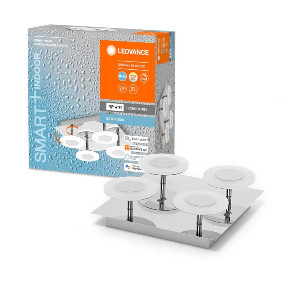 LEDVANCE SMART+ WiFi Orbis Wave IP44 30 x 30 cm