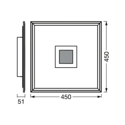 LEDVANCE SMART+ WiFi Planon Plus Hole 45x45cm hvid
