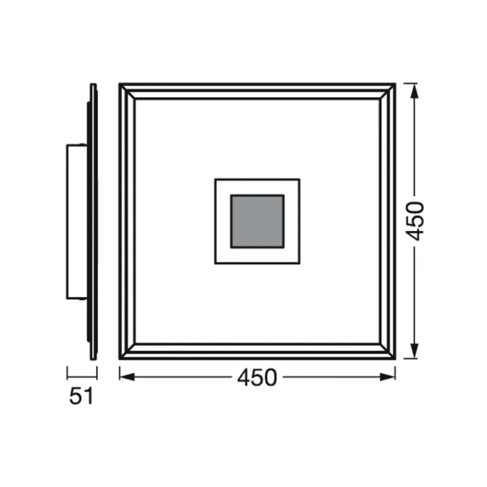 LEDVANCE SMART+ WiFi Planon Plus Hole 45x45cm hvid