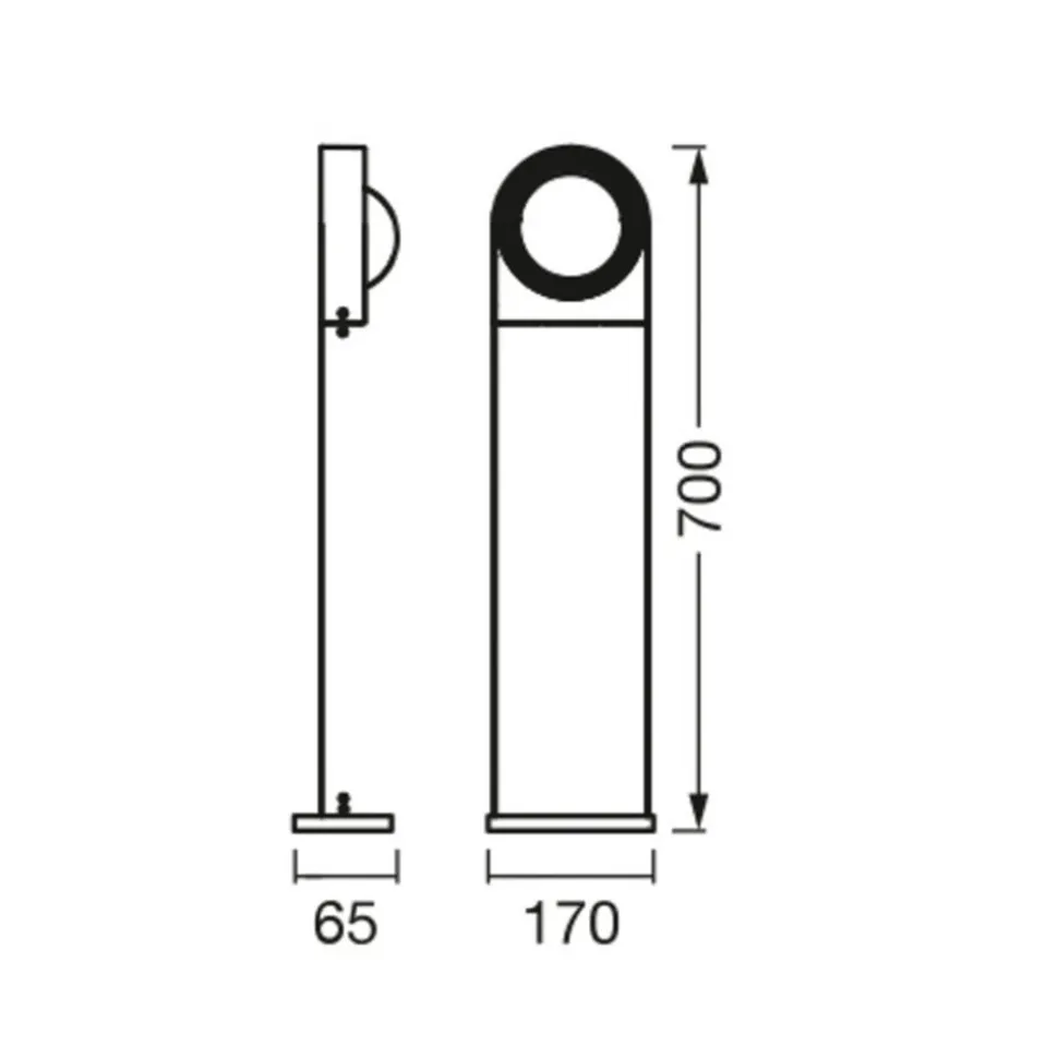 LEDVANCE SMART+ WiFi Swing Round LED-gadelampe