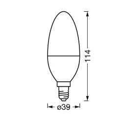 LEDVANCE SUN@Home Classic B 25 E14 4,9 W CCT 922