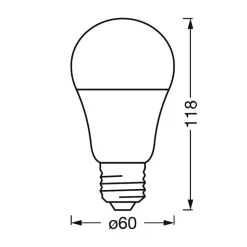 LEDVANCE SUN@Home Classic A 40 E27 9 W CCT 922