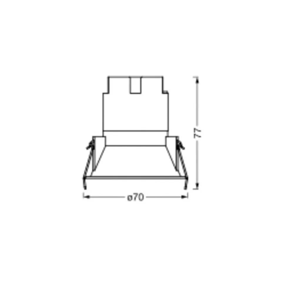 LEDVANCE Twist LED-spot Ø7cm 840 hvid/sølv