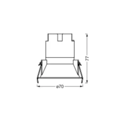 LEDVANCE Twist LED-spot Ø7cm 840 hvid/hvid