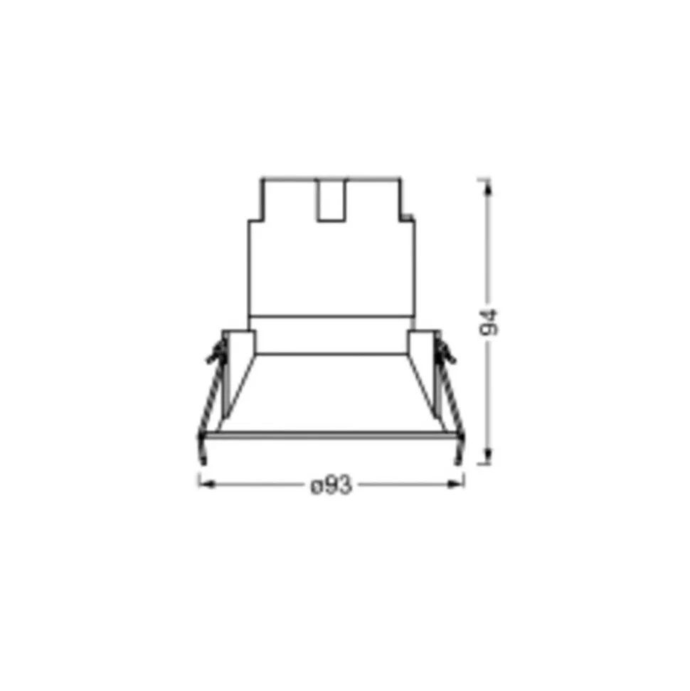 LEDVANCE Twist spot Ø9,3cm 830 hvid/sort