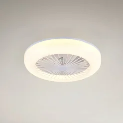 LED-ventilator Mora, DC, støjsvag, Ø 45 cm, CCT, fjernbetjening