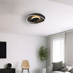 LED-ventilator Sortland, DC, støjsvag, 50 cm, CCT, fjernbetjening